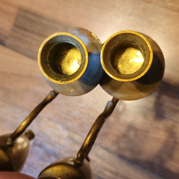 C.B.K. Vintage Brass Wall Sconces Candle Holders Hollywood Regency Matching Set - Picture 12 of 12